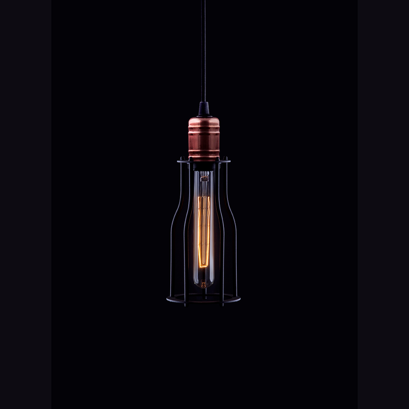 Riippuvalaisin Workshop B musta/kupari
