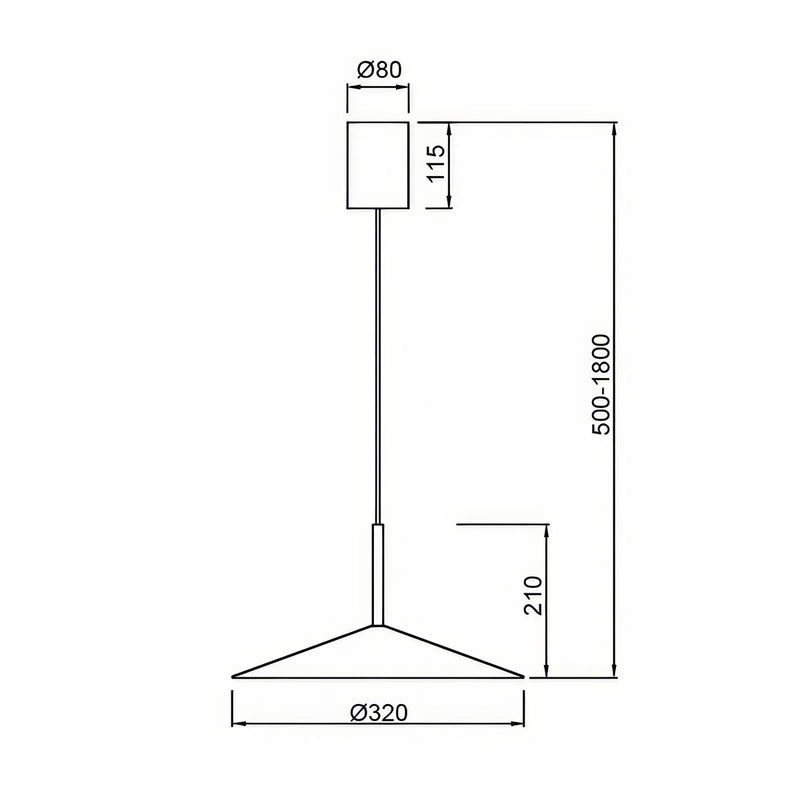 Hissivalaisin Calice 32 cm ruskea