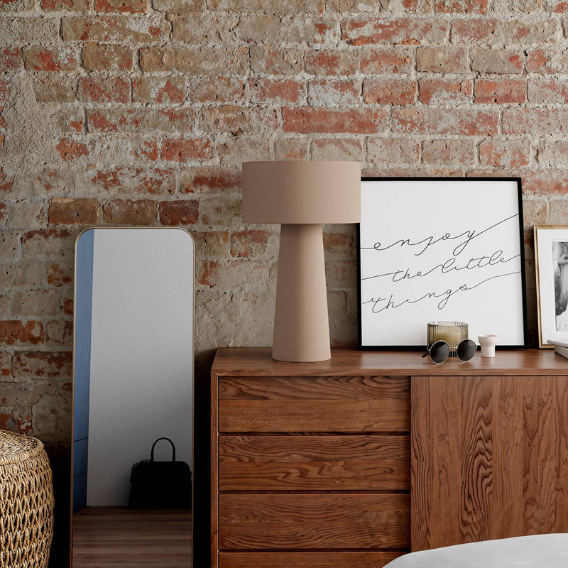 Pöytävalaisin Linum beige