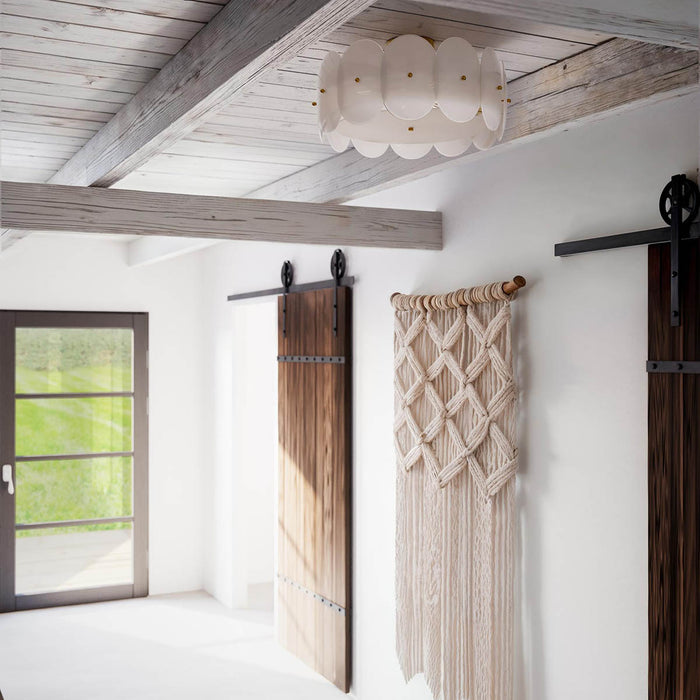 Kattovalaisin Omlott messinki/valkoinen