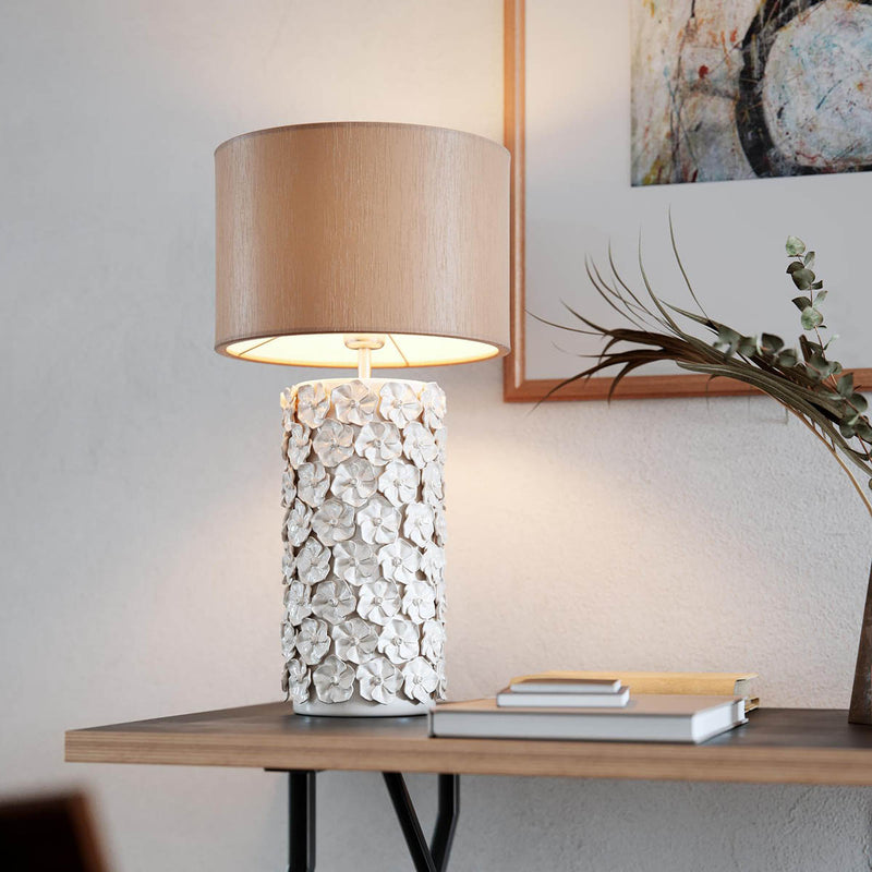 Pöytävalaisin Fiore beige
