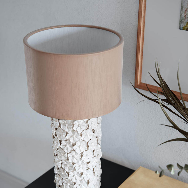 Pöytävalaisin Fiore beige