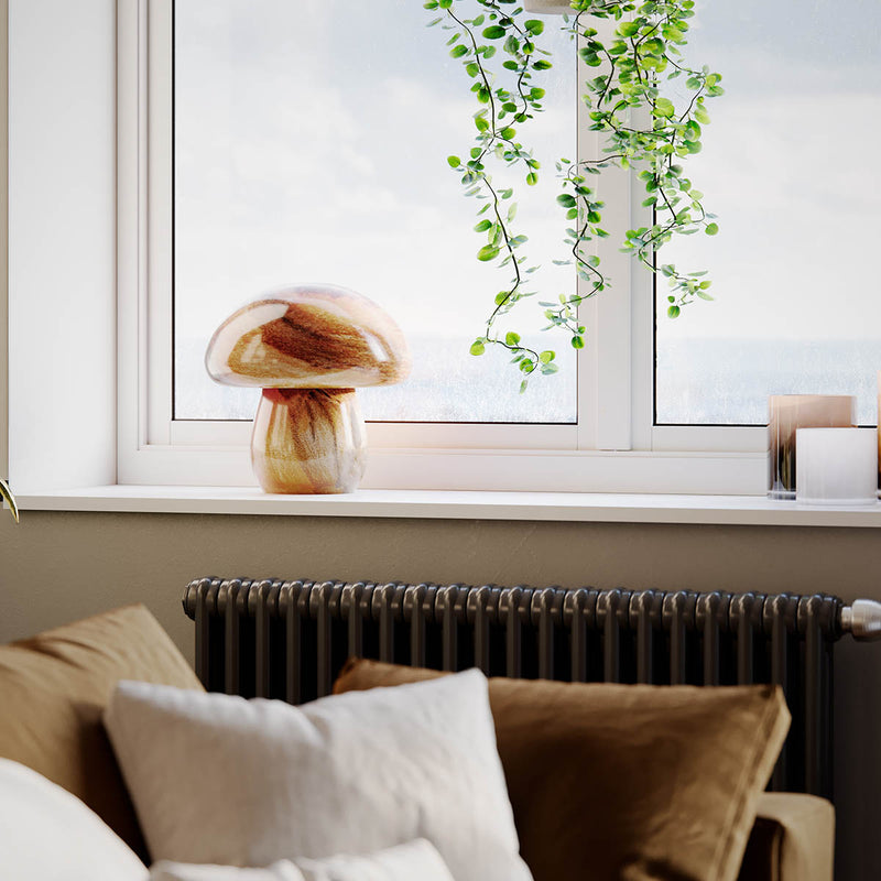 Pöytävalaisin Mira Mushroom luonnonvärinen