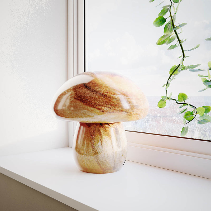 Pöytävalaisin Mira Mushroom luonnonvärinen