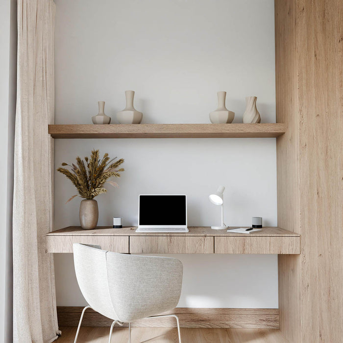 Pöytävalaisin Malone valkoinen