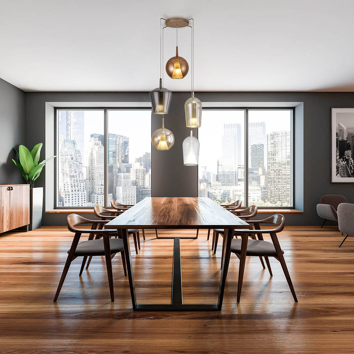 Riippuvalaisin Elsa valkoinen/kromi/pronssi