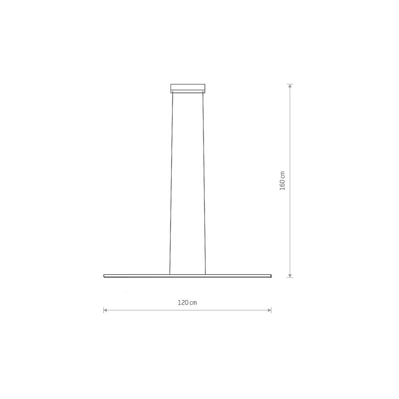 Riippuvalaisin Bar 120 cm musta