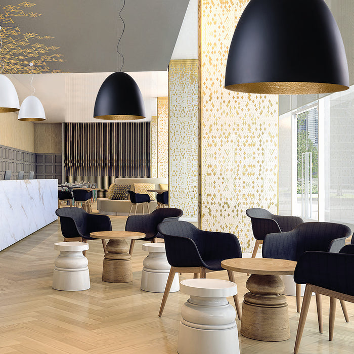 Riippuvalaisin Egg XL musta/kulta