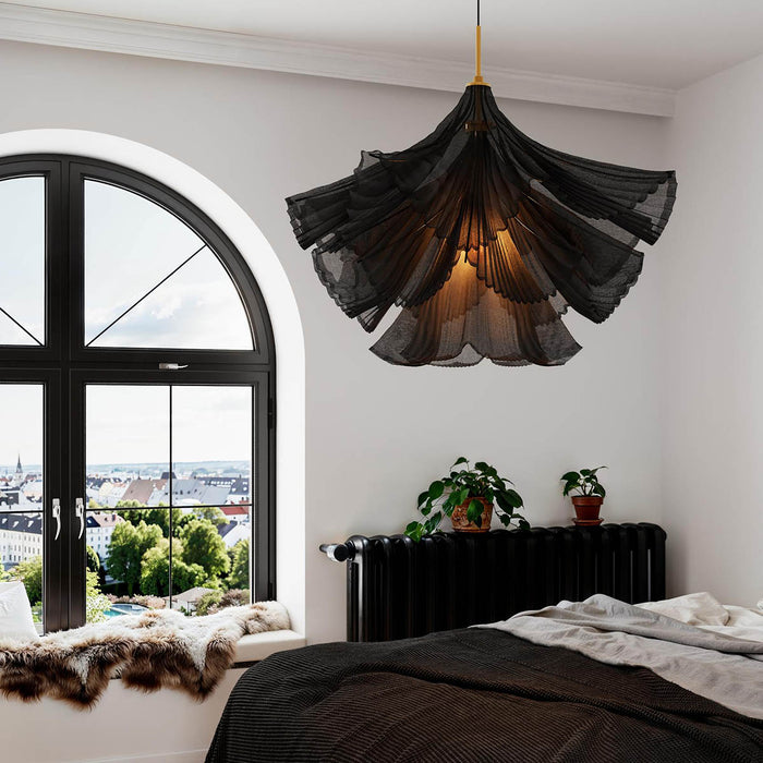 Riippuvalaisin Juliette musta/messinki