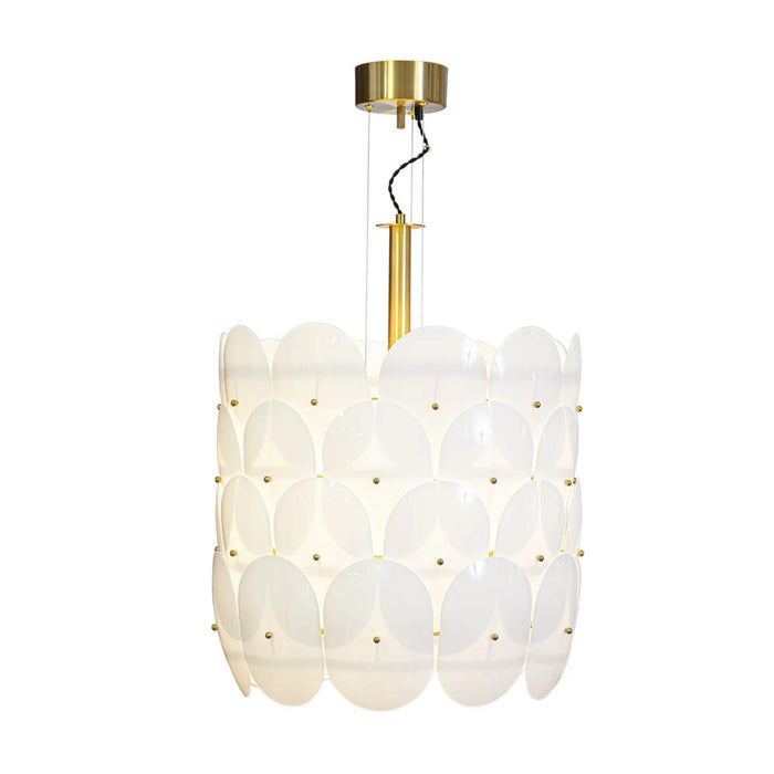 Riippuvalaisin Omlott messinki valkoinen