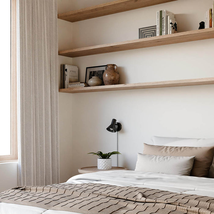 Seinävalaisin Malone musta