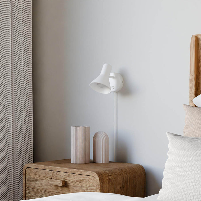 Seinävalaisin Malone valkoinen