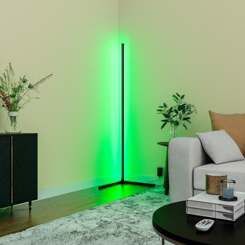 Lattiavalaisin Smart musta RGB