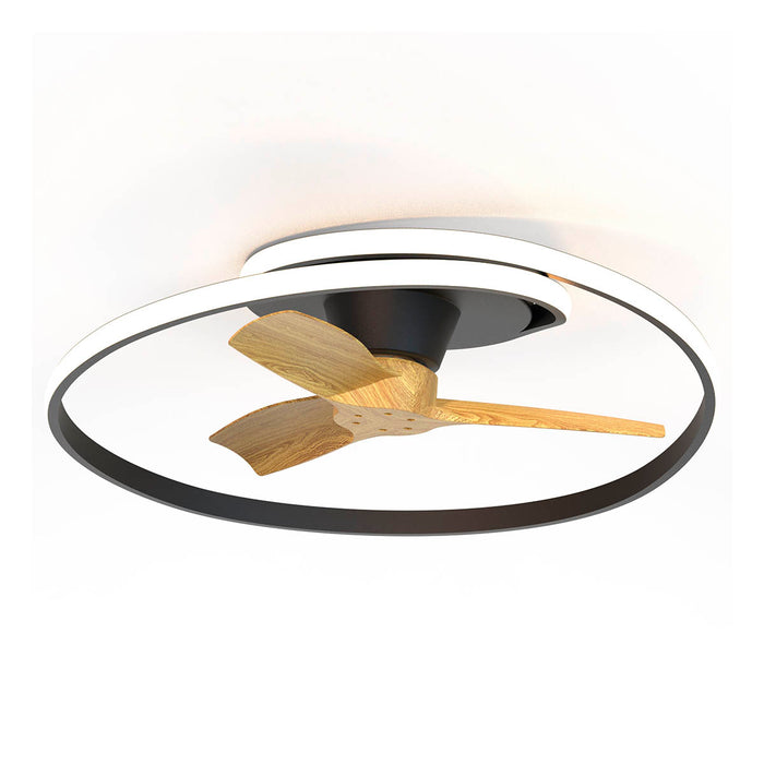 Tuuletinvalaisin Ocean musta/puu