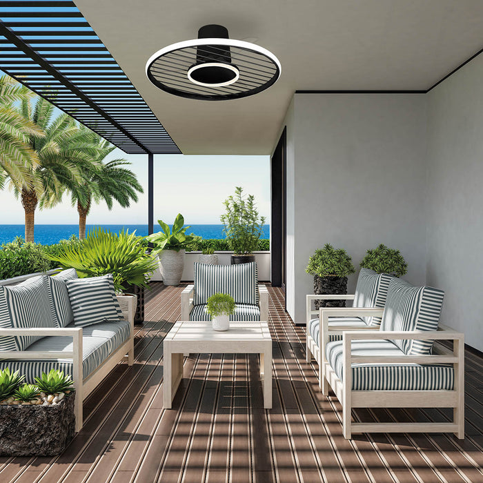 Tuuletinvalaisin Soho musta