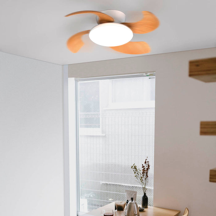 Tuuletinvalaisin Aloha puu/valkoinen