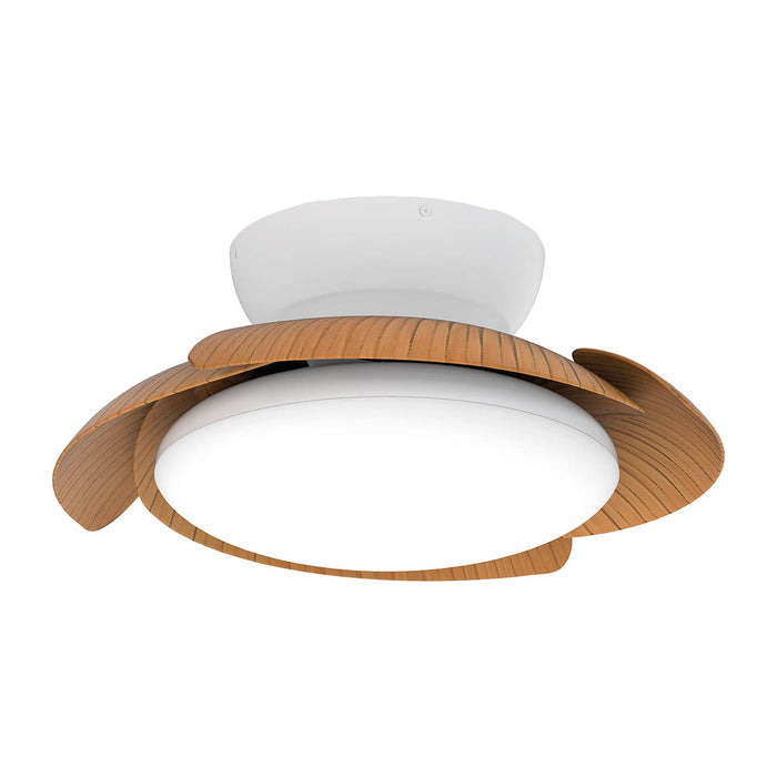 Tuuletinvalaisin Aloha puu/valkoinen