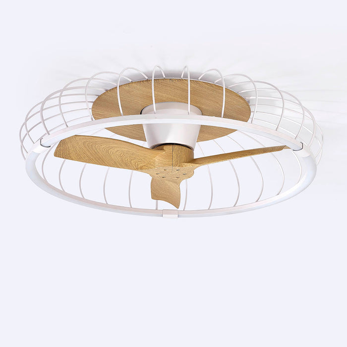 Tuuletinvalaisin Nature valkoinen/puu