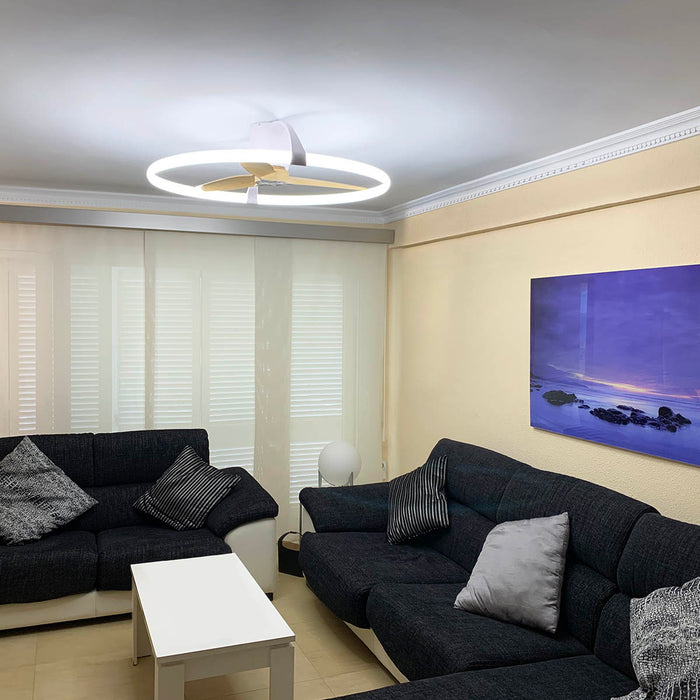 Tuuletinvalaisin Nepal valkoinen/puu