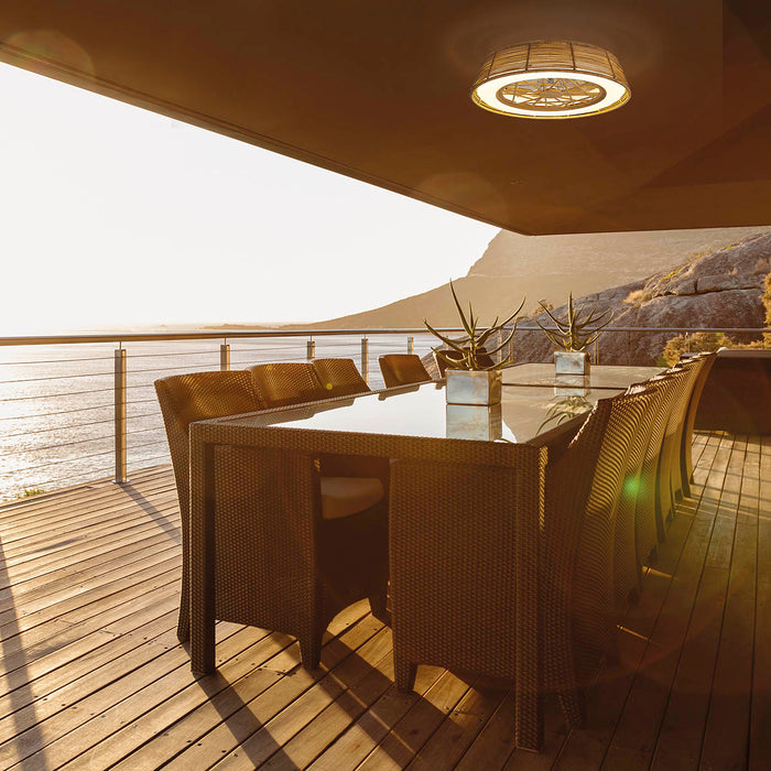 Tuuletinvalaisin Indonesia mini rottinki