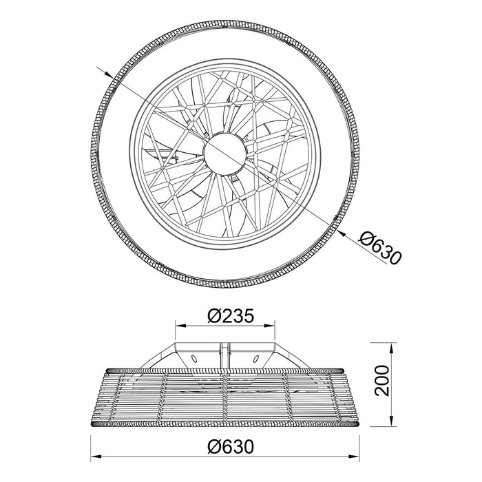 Tuuletinvalaisin Indonesia rottinki