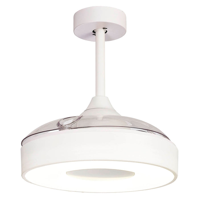 Tuuletinvalaisin Coin mini valkoinen