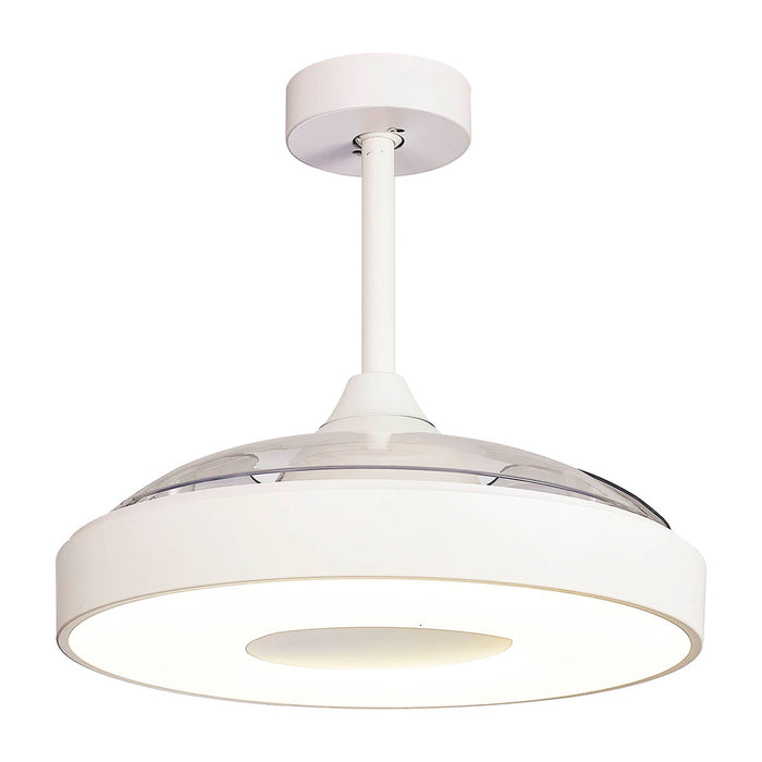 Tuuletinvalaisin Coin valkoinen