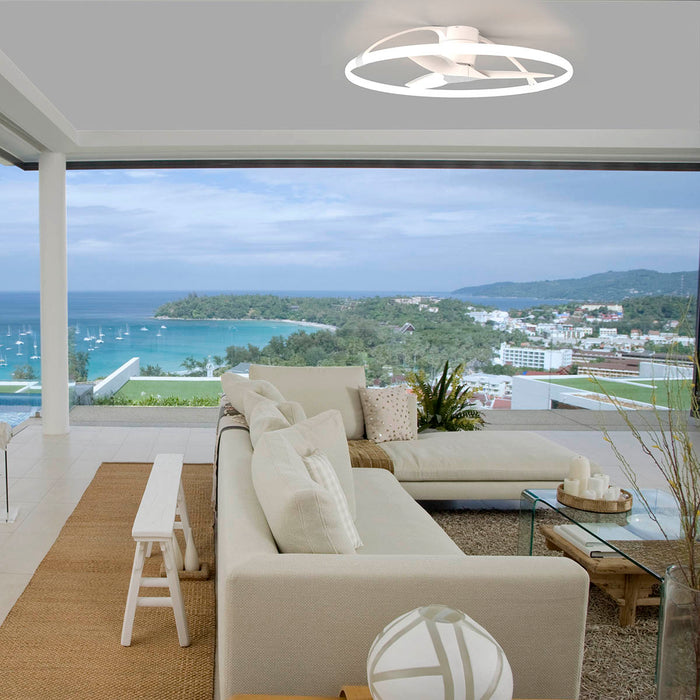 Tuuletinvalaisin Nepal valkoinen