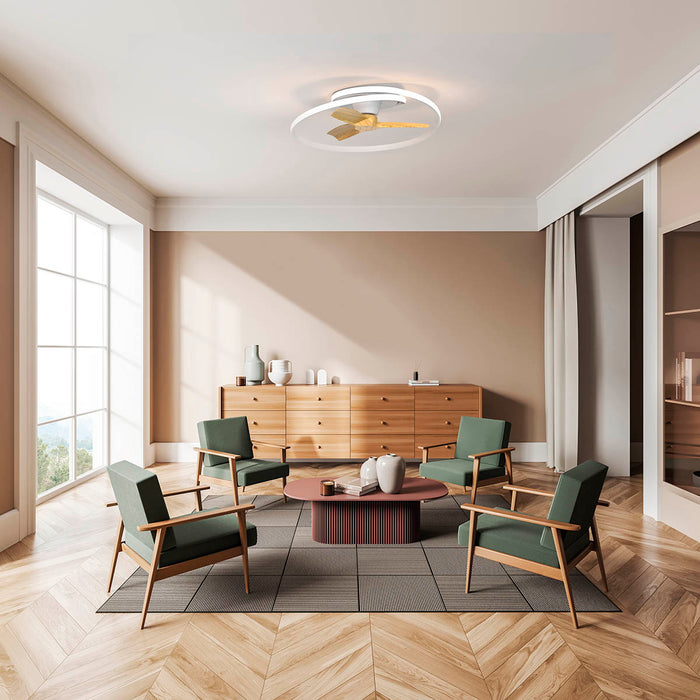 Tuuletinvalaisin Ocean valkoinen/puu