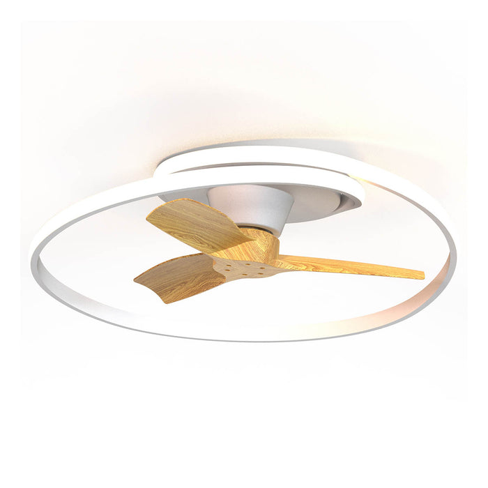 Tuuletinvalaisin Ocean valkoinen/puu