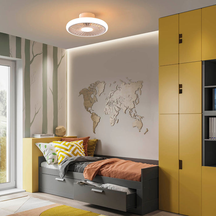 Tuuletinvalaisin Turbo valkoinen