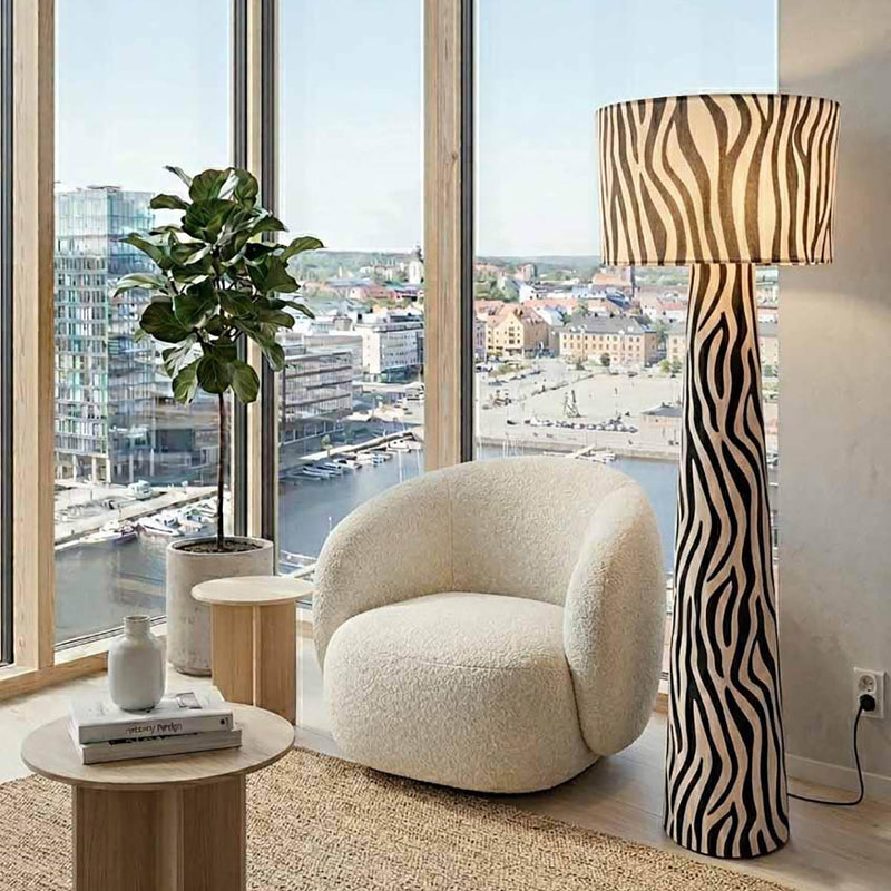 Lattiavalaisin Zany Zebra musta/valkoinen
