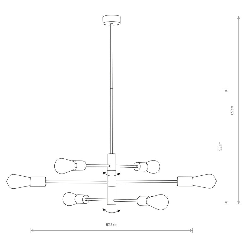 Kattovalaisin Rotor VI musta/kulta