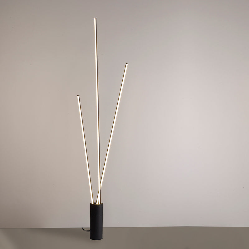 Lattiavalaisin Vertical musta
