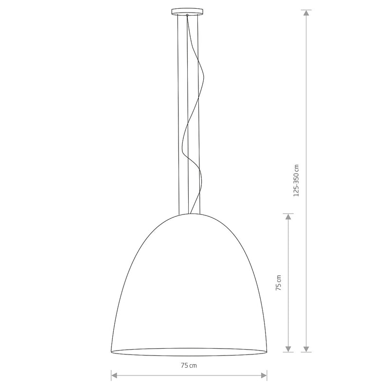 Riippuvalaisin Egg XL musta/kulta